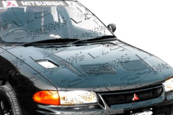 1993-1996 Mitsubishi Mirage 4DR EVO 3 Carbon Fiber Hood by ViS Racing - VIS-93MTMIR4DEV3-010C