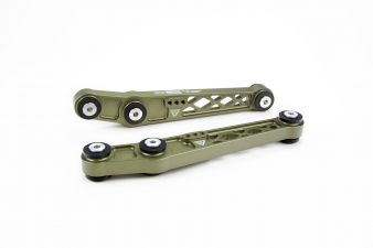 1990-1993 Acura Integra GS VooDoo13 Rear Lower Control Arms Hard Anodize Green - LOHN-0200HG