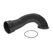 WCFab 2006-2010 LBZ/LMM Duramax 3 1/2 Inch Intake Horn Gloss Black Single Stage Powder Coating - WCF100341-GB - Wehrli Custom Fabrication