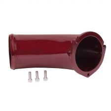 WCFab 2001-2004 LB7 Duramax 3 1/2 Inch Intake Horn Red Two Stage Powder Coating - WCF100342-RED - Wehrli Custom Fabrication