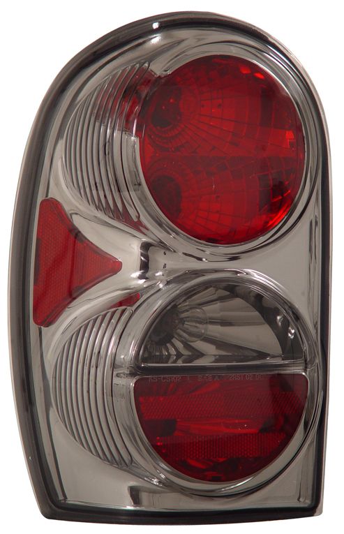 2002-2005 Jeep Liberty Euro Tail Lights - Smoke - 03-JL2002TLASM