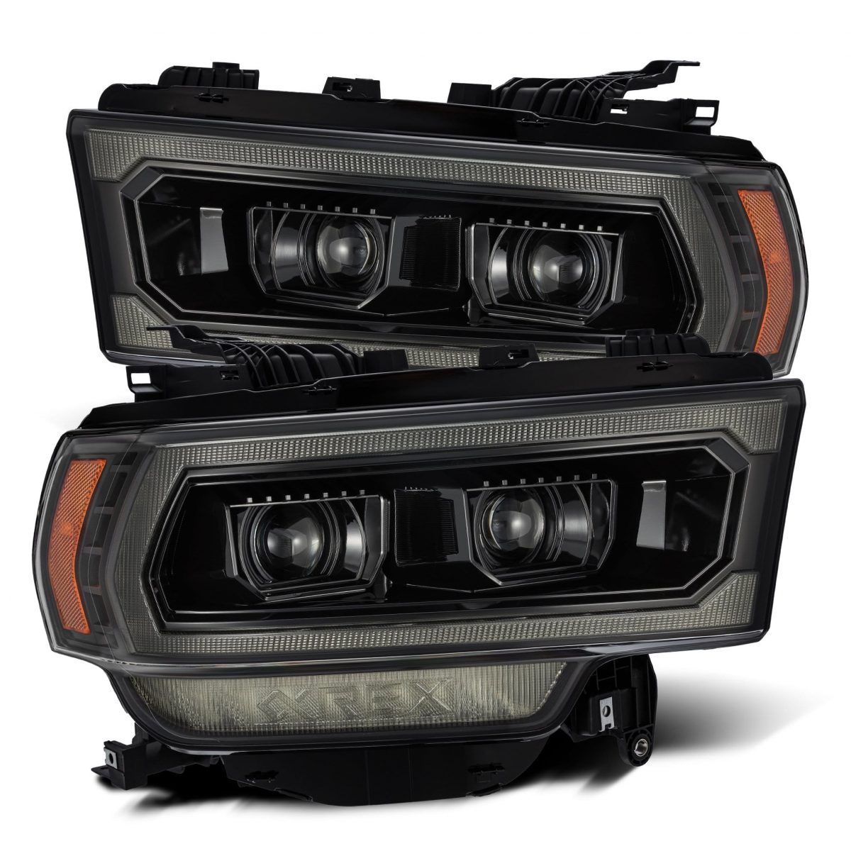 19-21 Ram 2500 PRO-Series Projector Headlights Alpha-Black by AlphaRex ...