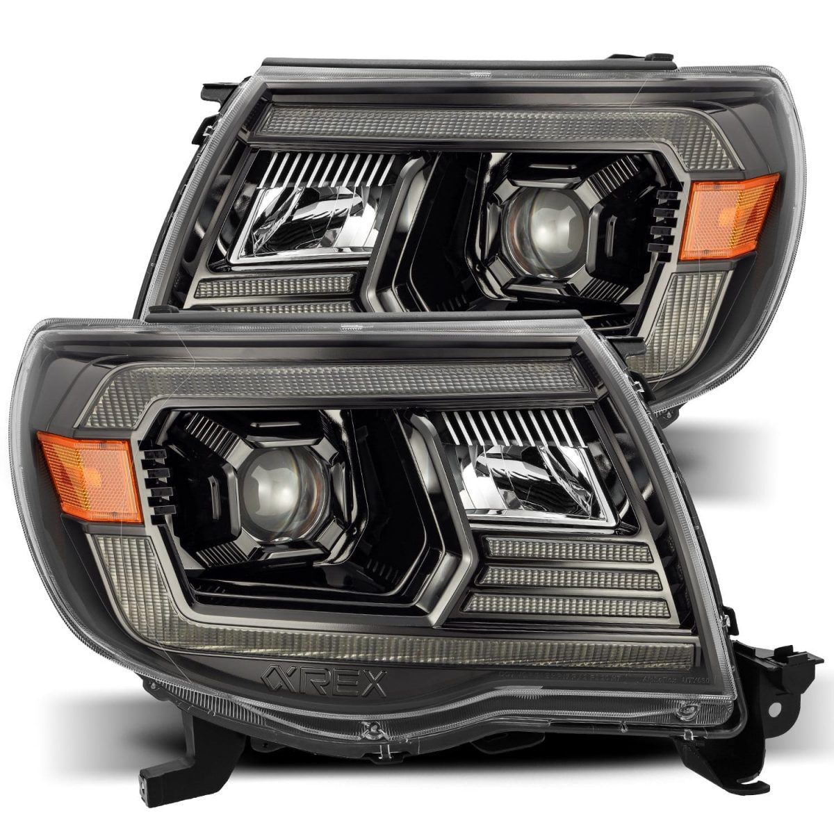 05-11 Toyota Tacoma PRO-Series Projector Headlights Alpha-Black By ...