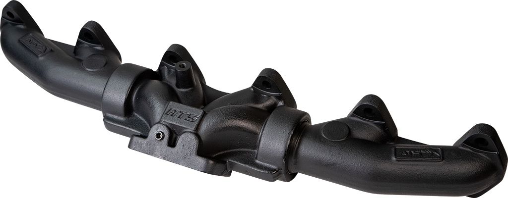 ATS Diesel 1998.5-02 5.9L Cummins 3-Piece Pulse Flow Exhaust Manifold ...