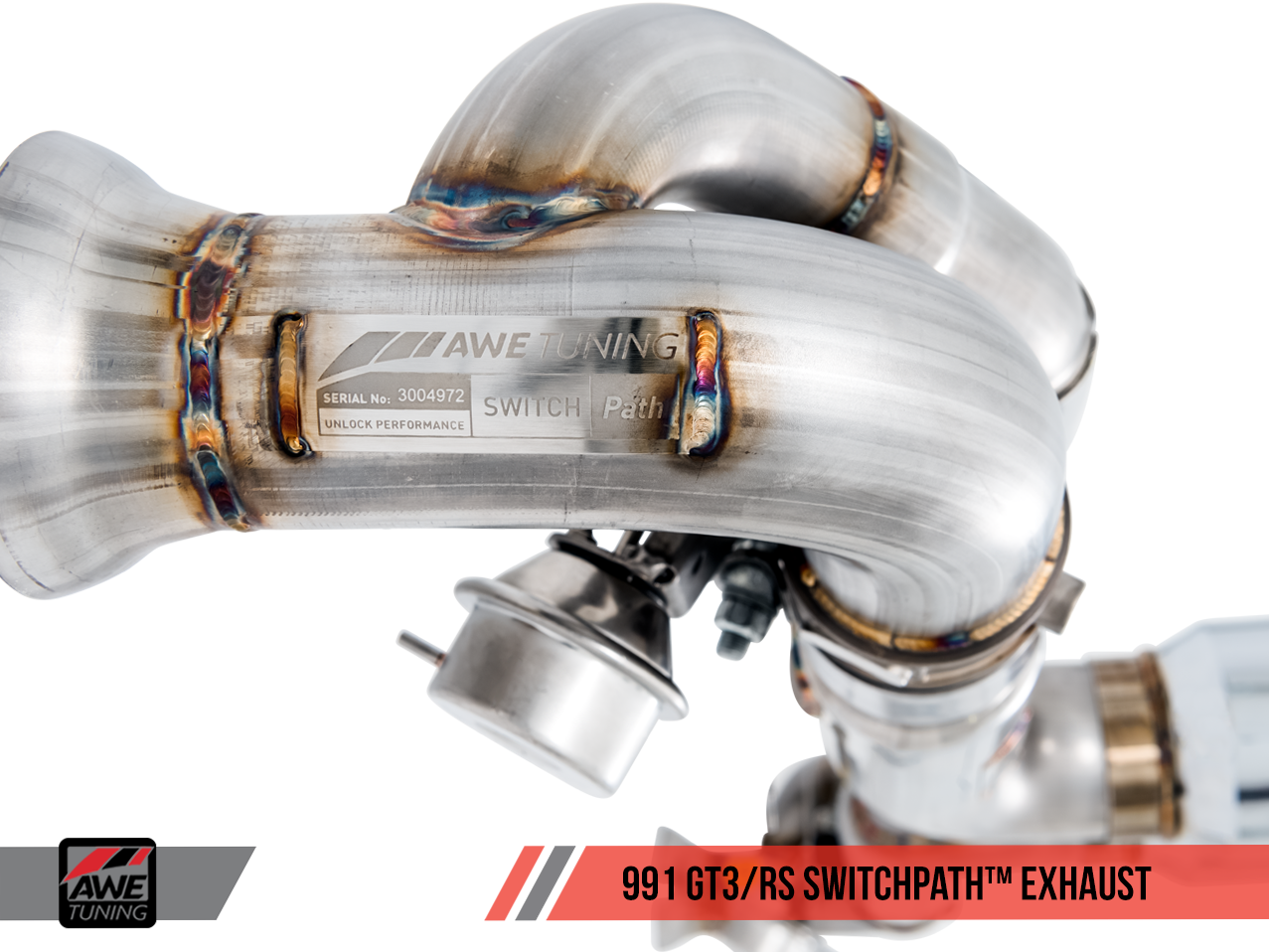 AWE SwitchPath Exhaust for Porsche 991.1 / 991.2 GT3 / RS - Chrome ...