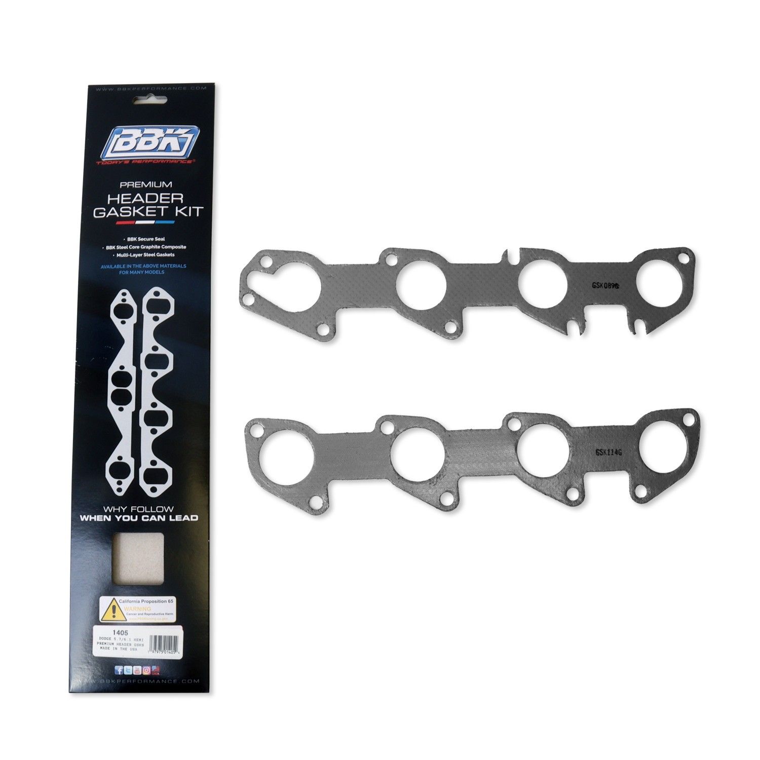 2003 2008 Dodge Challenger Charger 5 7L Hemi Premium Header Gasket Set By BBK Performance 1405