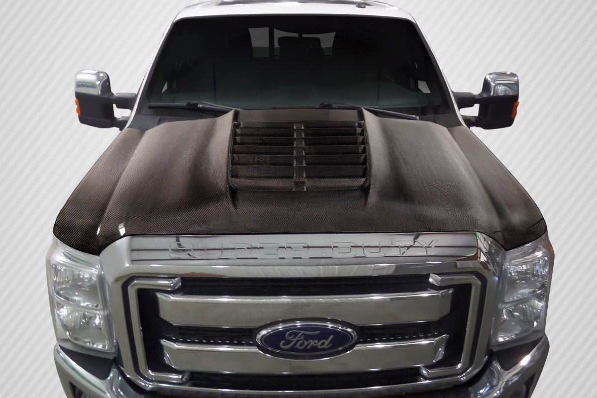 2011-2016 Ford Super Duty F250 F350 F450 Carbon Creations GT500 V2 Hood ...