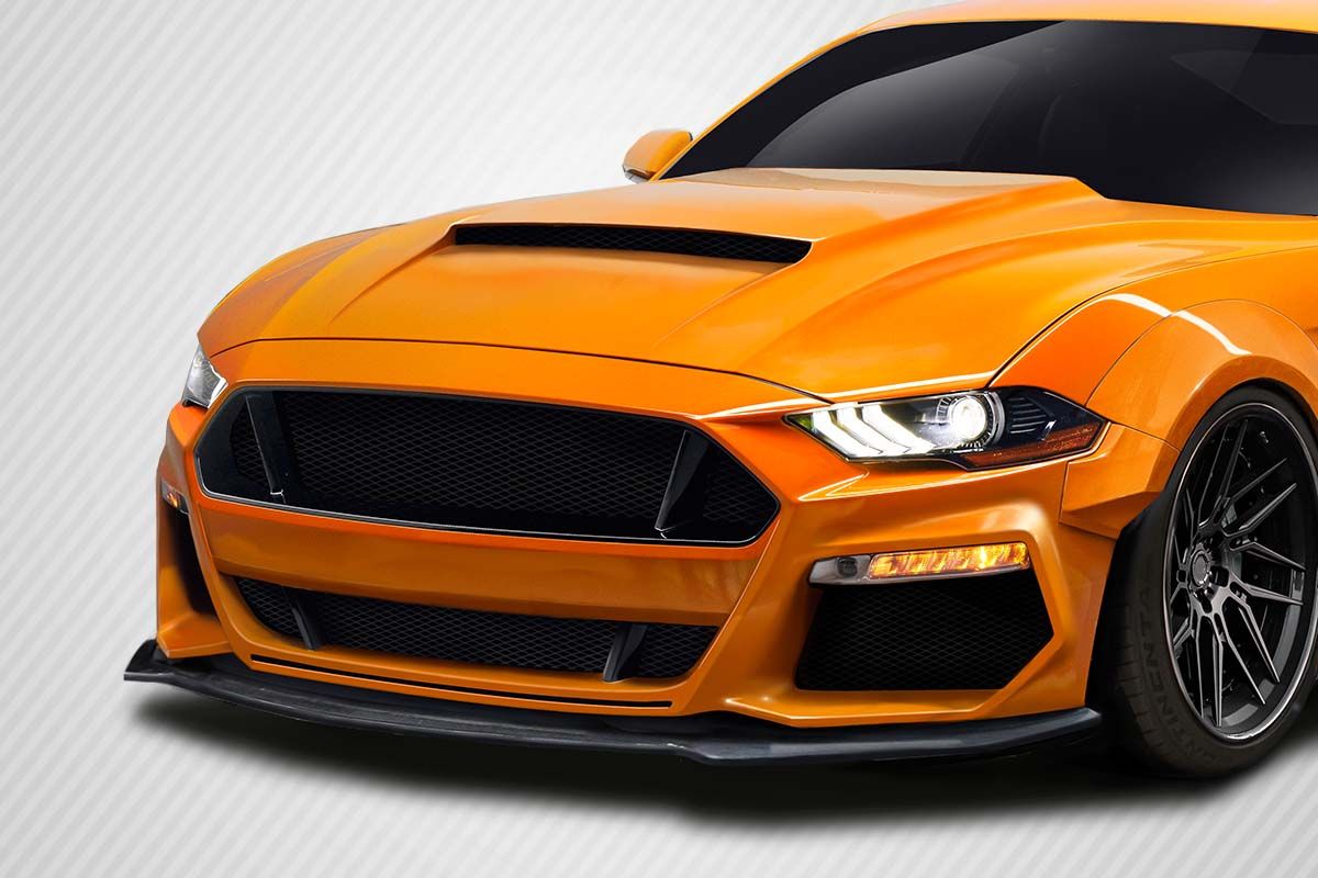 2018-2019 Ford Mustang Carbon Creations Grid Front Lip Under Spoiler ...