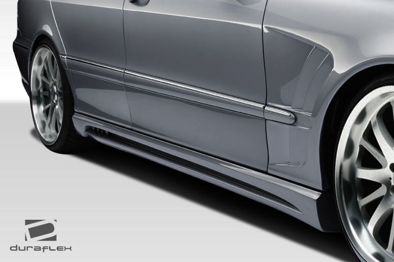 2000-2006 Mercedes S Class W220 Duraflex W-2 Side Skirts Rocker Panels ...