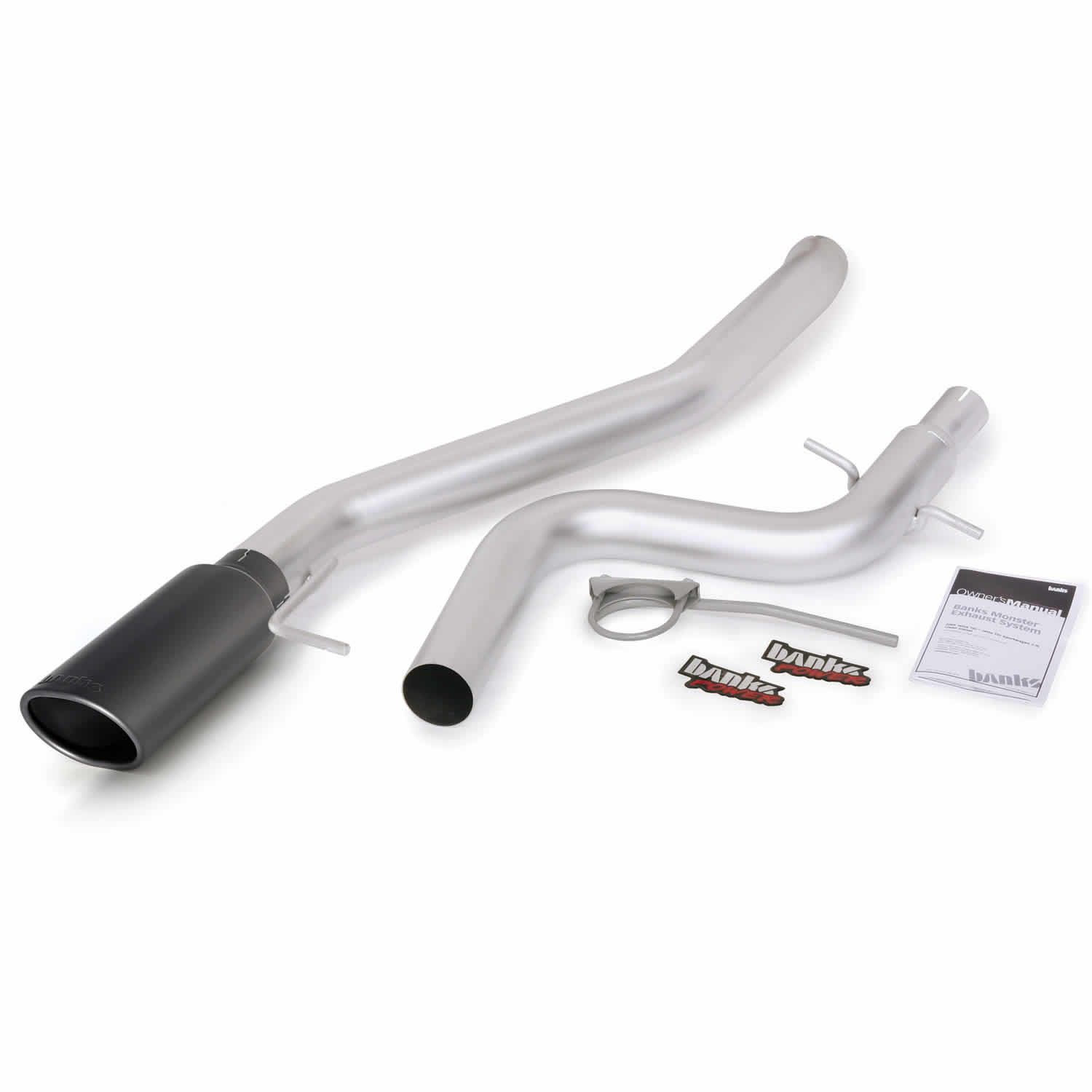 Monster Exhaust System Single Exit Black Tip 11-13 VW Volkswagen Jetta ...