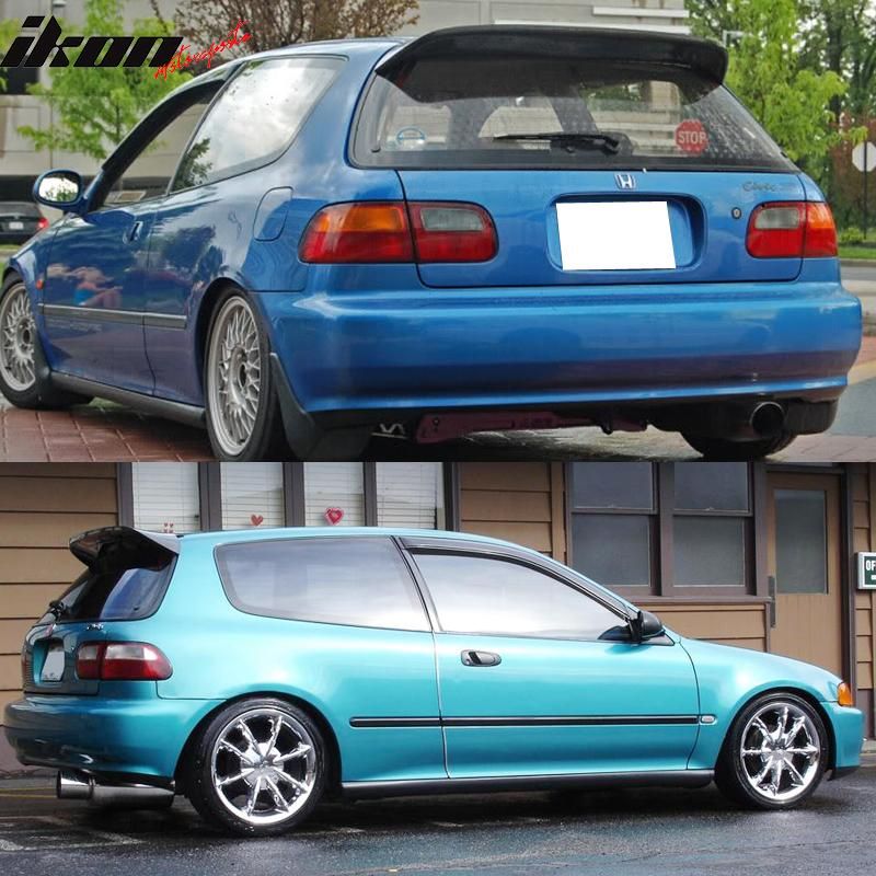 1992-1995 Honda Civic 3DR Hatchback Duckbill Style Roof Spoiler