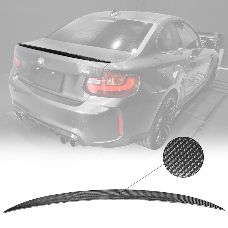 2014-2021 BMW M2 F87/F22 Carbon Fiber P Style Trunk Spoiler/Wing - AST ...