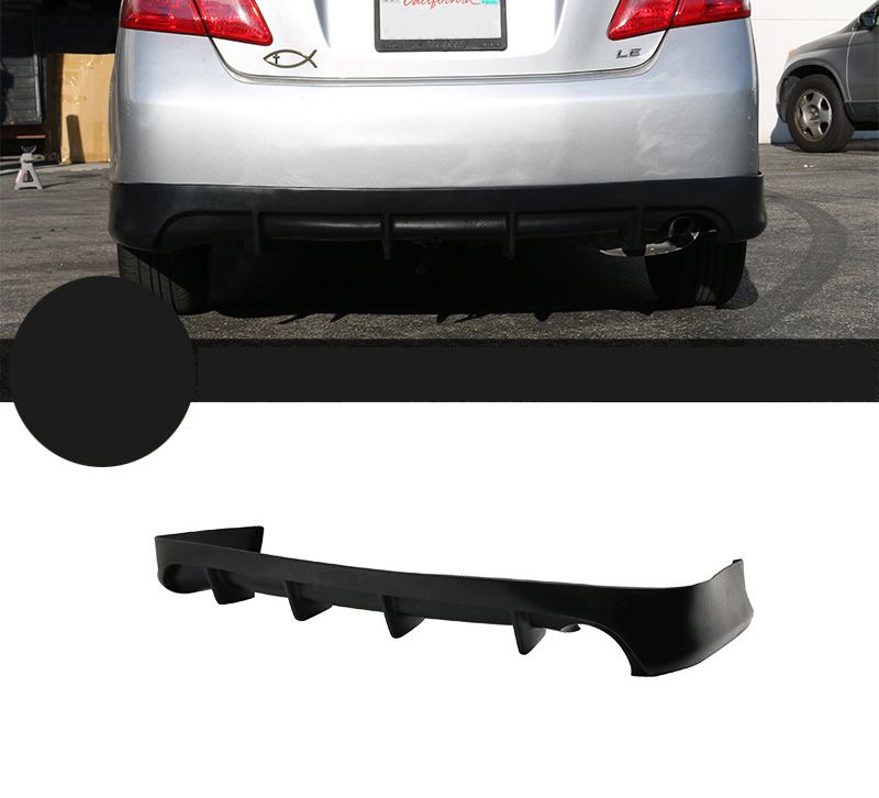 20072011 Toyota Camry 4CYL Ikon Aero Custom 4Fin Rear Bumper Lip