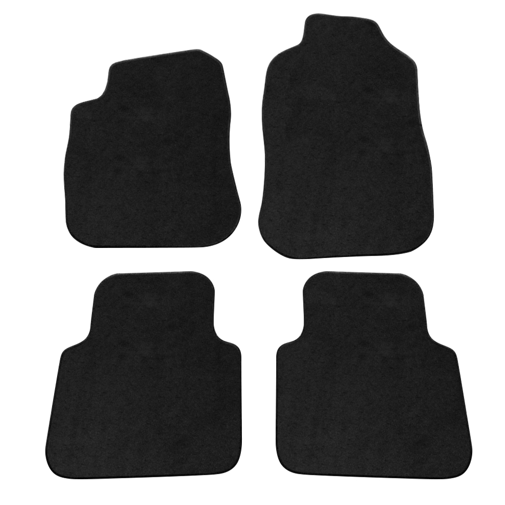 2000-2002 Saturn LS 4DR Black Nylon Floor Mats Carpet 4 Pieces - CP157BK