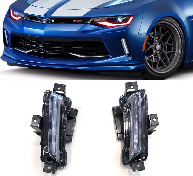 2016 2018 Chevrolet Camaro Zl1 Drl Fog Lights Clear No Turn Signal