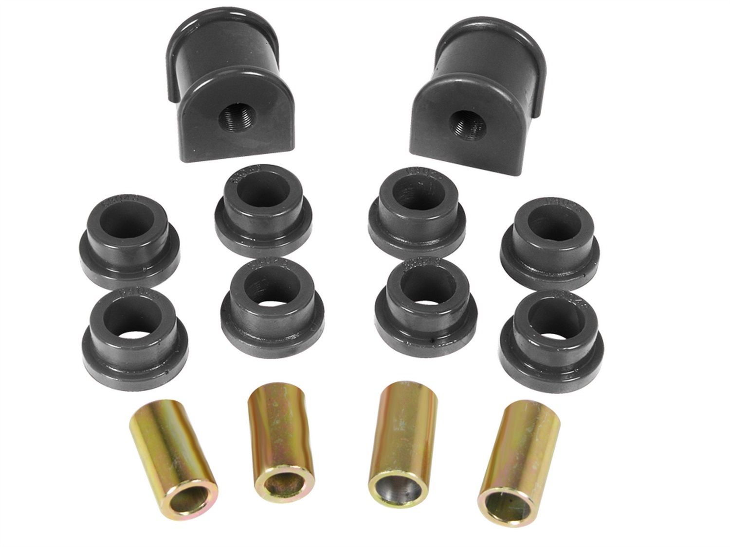 1997 Jeep TJ Sahara Rear Sway Bar Bushing Kit Black Prothane - 1-1124-BL