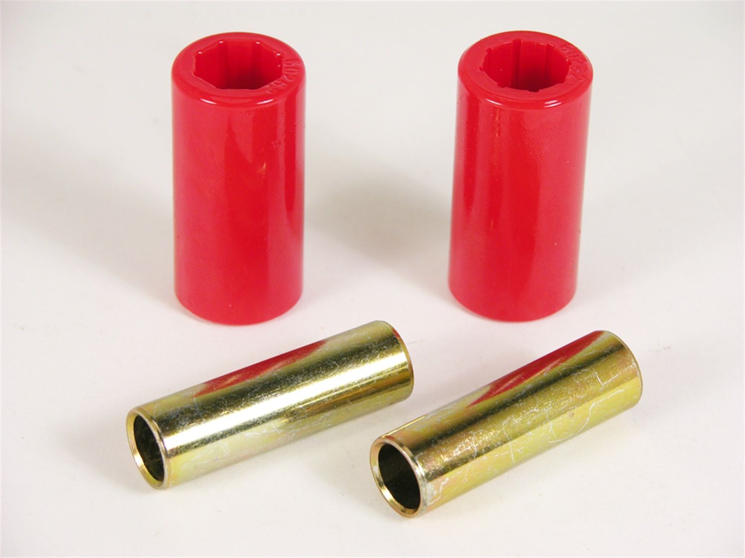 1975 Jeep CJ6 Rear Frame Shackle Bushing Kit Red Prothane - 1-805