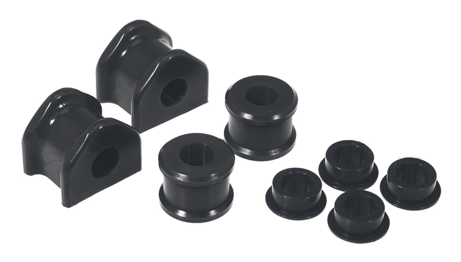 2005-2006 Ford Mustang Rear Sway Bar Bushing Kit Black Prothane - 6-1162-BL