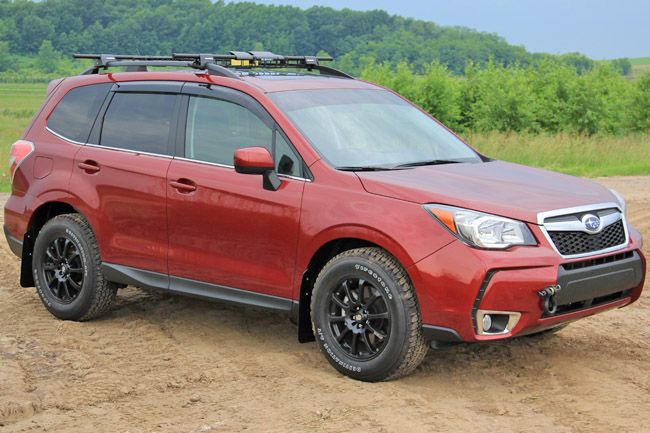 2014-2017 Subaru Forester Rallyarmor Urethane Mud Flaps Black/Grey ...