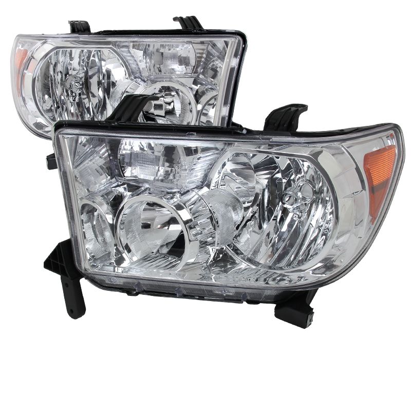 2007-2013 Toyota Tundra Chrome Euro Headlights-2LH-TUN07-RS