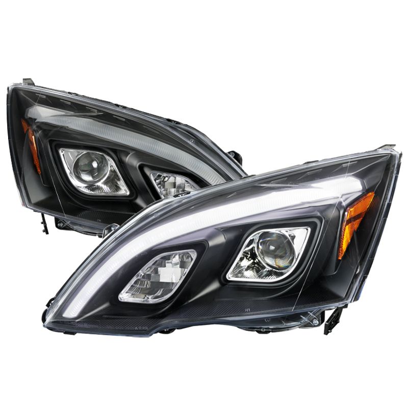 2007-2011 Honda CRV Projector Headlights Matte Black Housing/Clear Lens ...