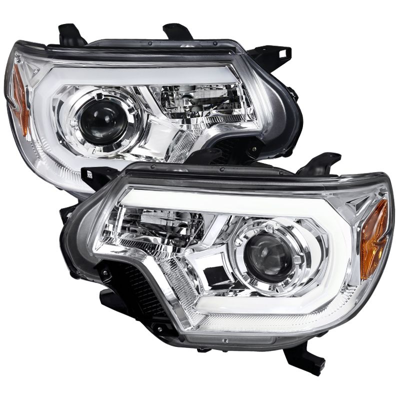 2012-2015 Toyota Tacoma Chrome Projector Headlights - 2LHP-TAC12-TM