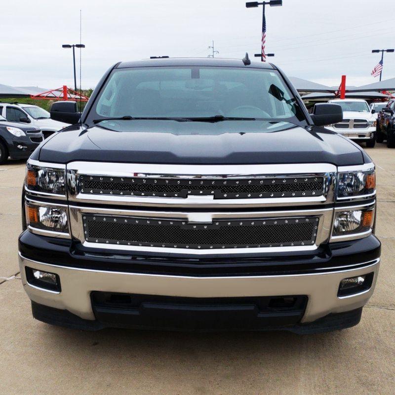 2014-2015 Chevrolet Silverado 1500 Rivet Front Grille Insert - HBG ...