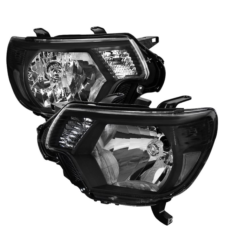 2012-2015 Toyota Tacoma Black Headlights - LH-TAC12JM-RS