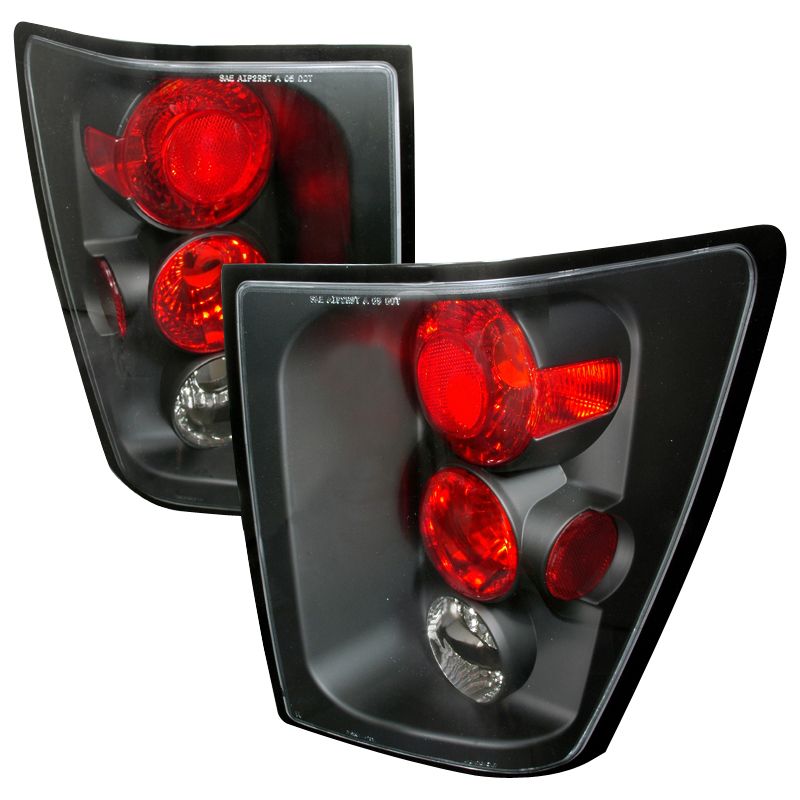 2005-2006 Jeep Grand Cherokee Black Euro Tail Lights-LT-GKEE04JM-TM