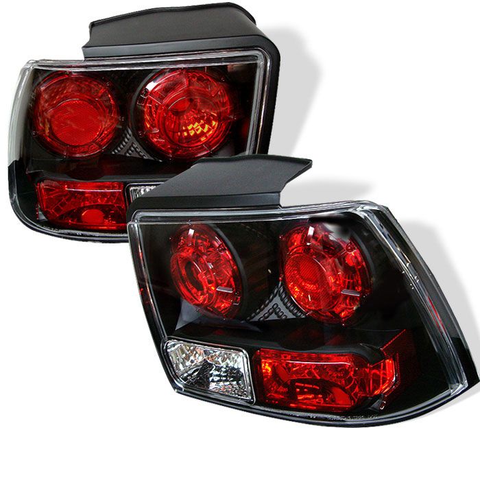 1999-2004 Ford Mustang Black Euro Style Tail Lights - 111-FM99-BK