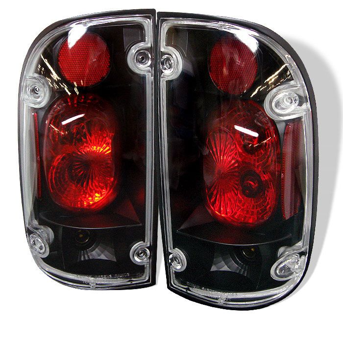 2001-2004 Toyota Tacoma Black Euro Style Tail Lights - 111-TT01-BK