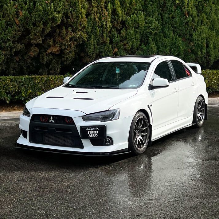 2008-2017 Mitsubishi Lancer EVO X GSR Front Splitter (Fits GSR only ...