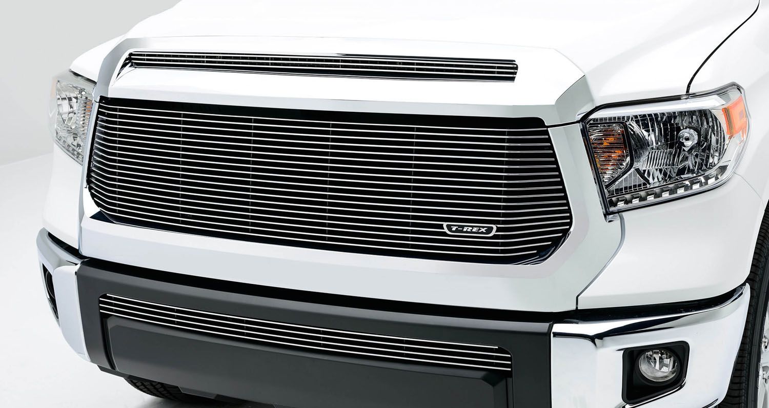 Tundra Grille 1417 Toyota Tundra Aluminum Polished 1 Piece Billet