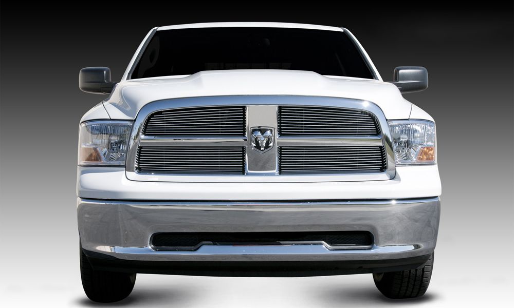 Ram 1500 Grille Overlay 09-12 Dodge Ram 1500 Aluminum Polished 4 Piece ...