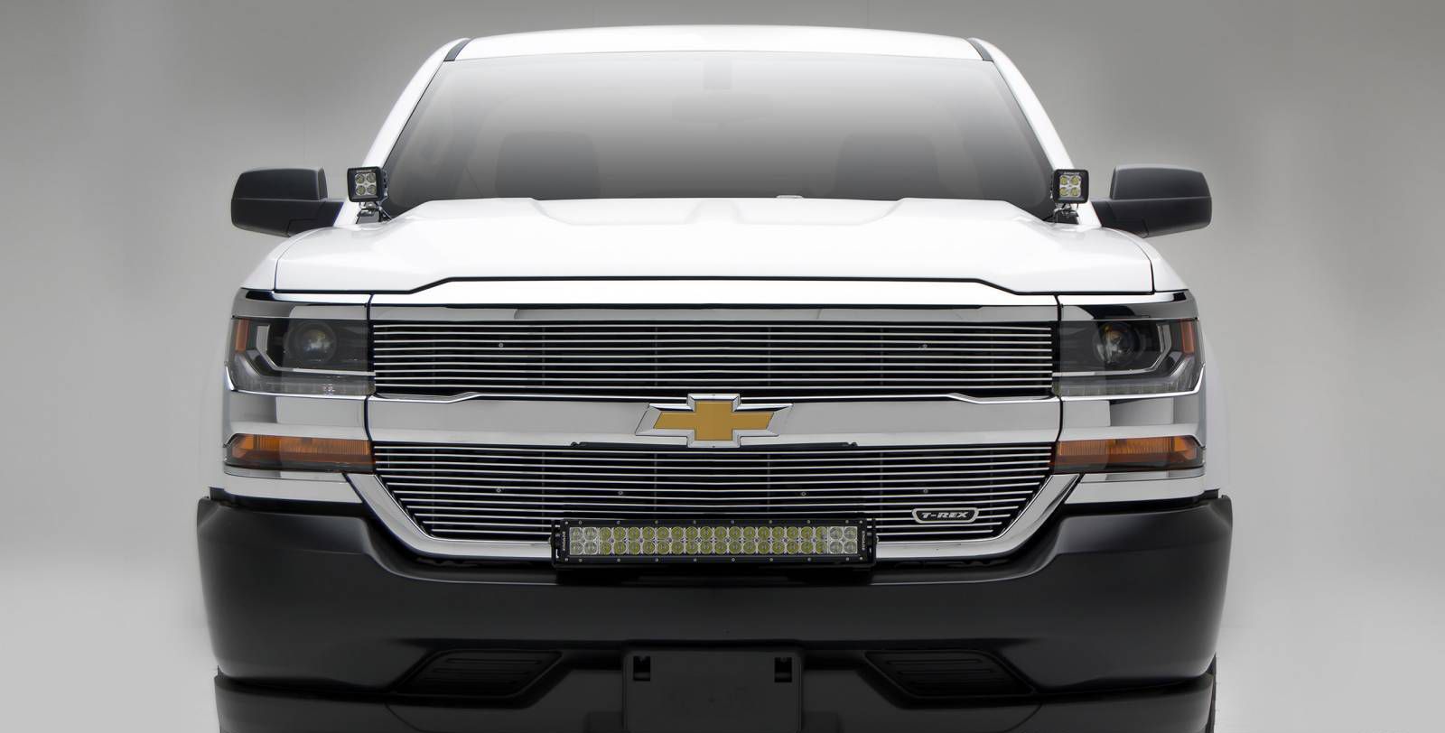 Silverado Grille 16-18 Chevrolet Silverado Aluminum Polished Laser ...