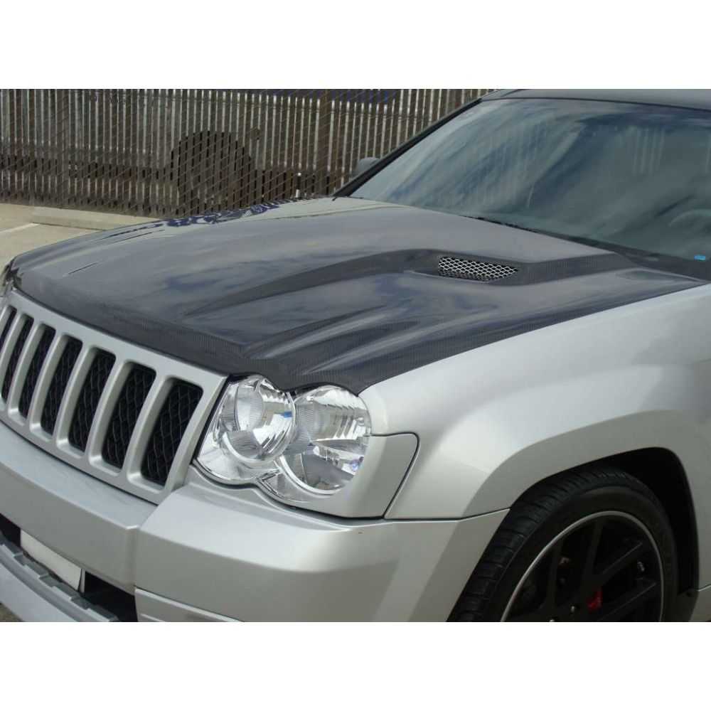 2005-2010 Jeep Grand Cherokee RTC Functional Ram Air Carbon Fiber Hood